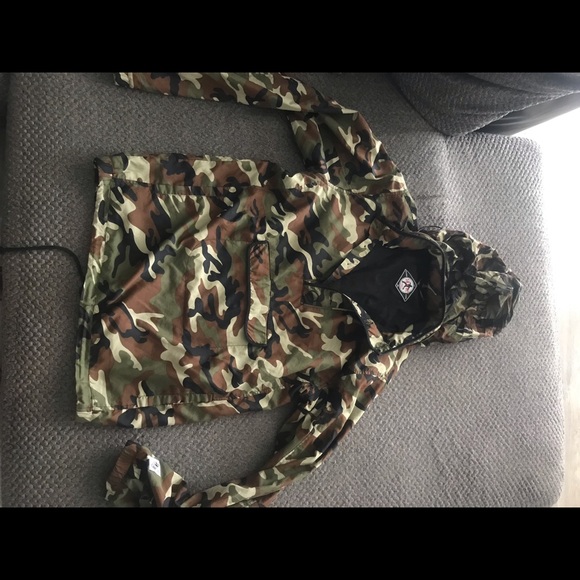 ROOK Windbreaker pullover with a hidden hood - Picture 2 of 6